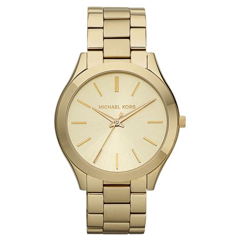 michael kors slim runway mk3179 damenuhr uhrwerk|Michael Kors gold tone watch.